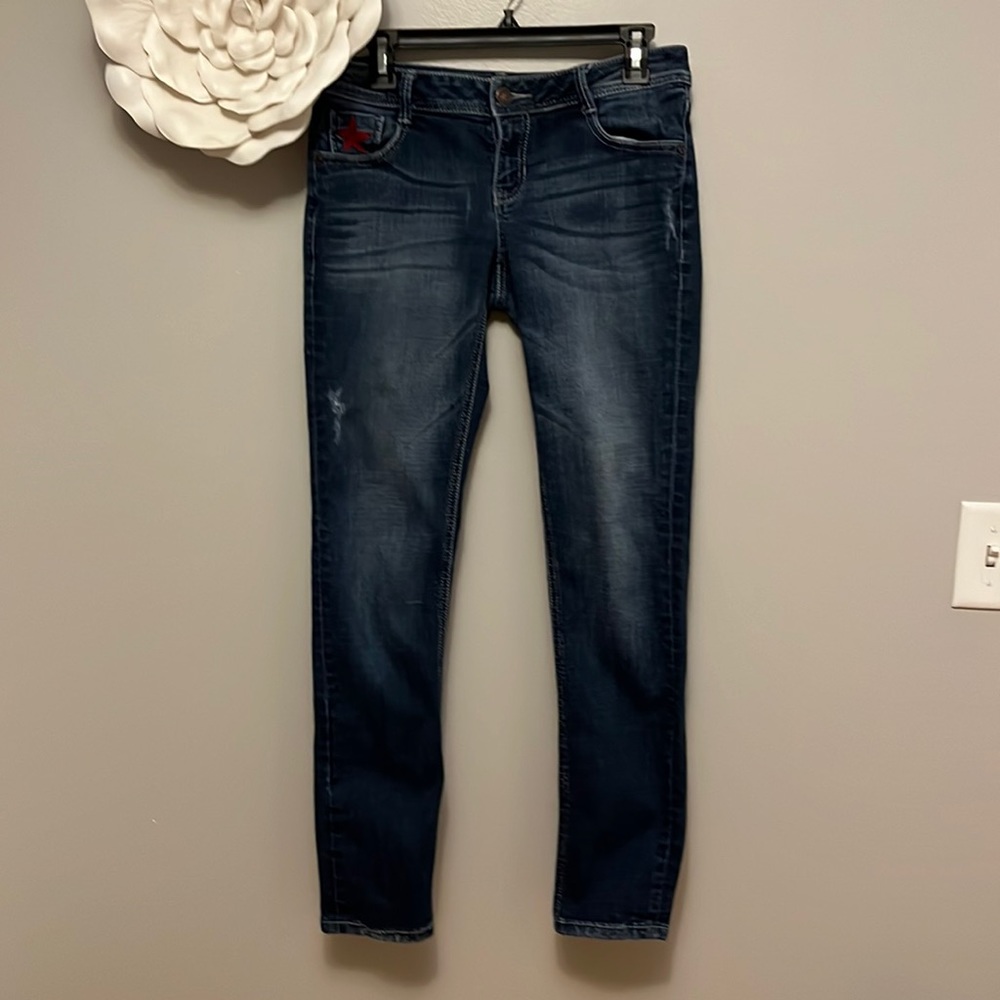 Distressed jeans